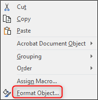 format object
