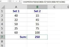 Cellules de somme qui répondent à plusieurs critères avec Excel SUMPRODUIT