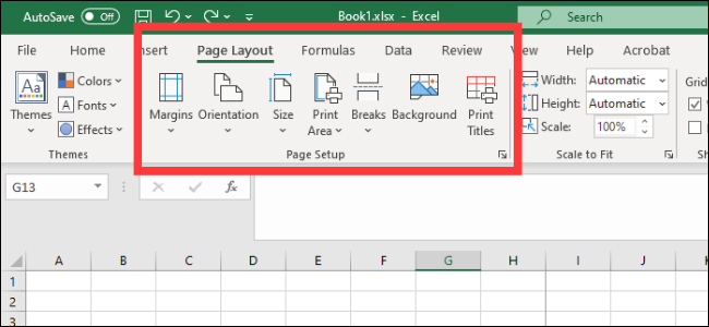 Excel - Mise en page