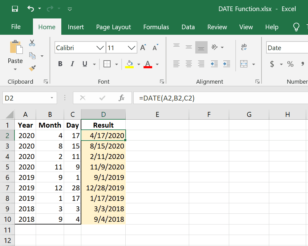 Fonction Différence De Date Excel Riset