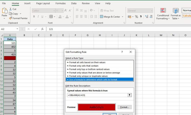 Comment utiliser la fonction ISBLANK dans Excel