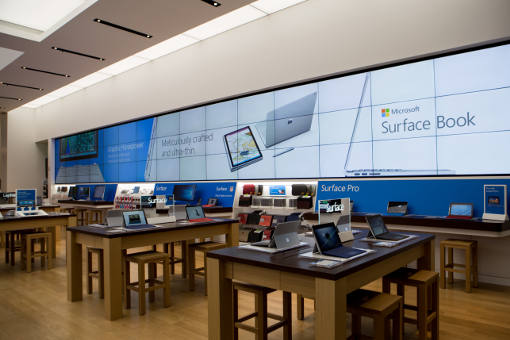 Boutique Microsoft à New York (à l'intérieur)