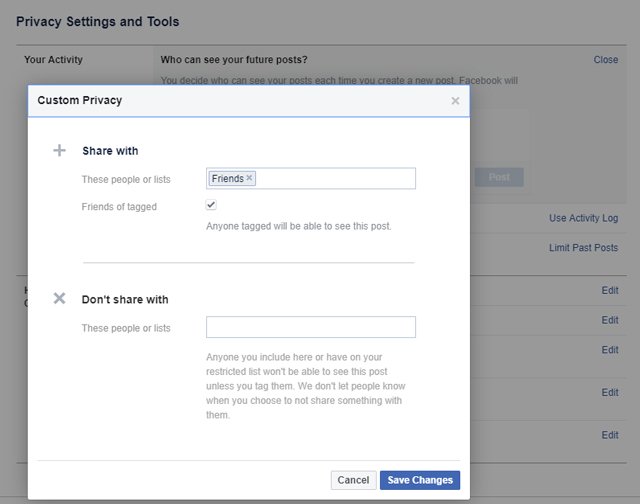 Confidentialité sur Facebook : Vérifiez les paramètres de mise à jour de votre statut