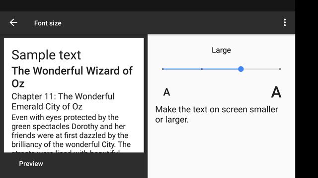 Comment agrandir le texte sur Android 