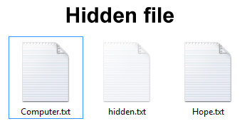 Fichier caché de Windows