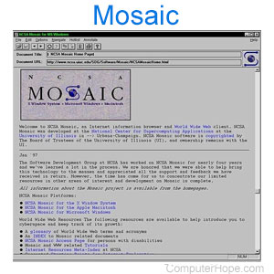 NCSA Mosaic 1.0