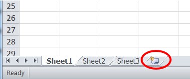 Ajouter une feuille de calcul en Excel 2010 et avant