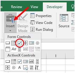 Ajouter une case à cocher dans Microsoft Excel