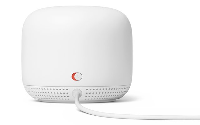 Bouton de mise en sourdine du Google Nest WiFi Point