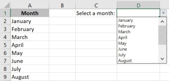 Liste déroulante dans Microsoft Excel, créée à partir de données existantes