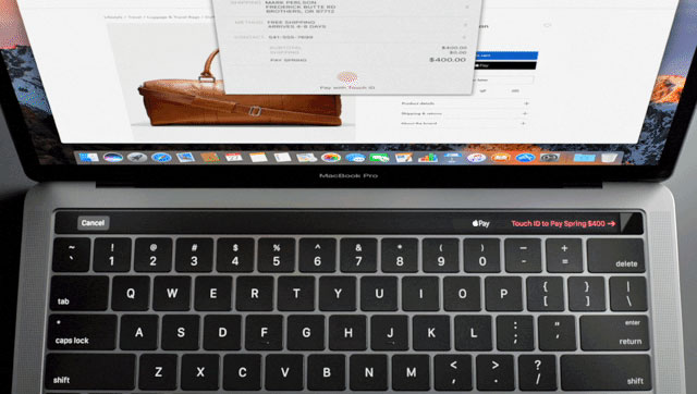 Des achats facilités avec TouchID sur le nouveau MacBook Pro