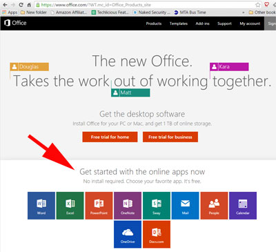 Comment trouver Microsoft Office en ligne