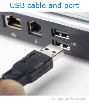 Câble et port USB