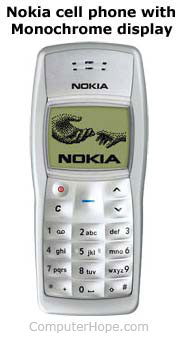 Téléphone Nokia avec écran monochrome