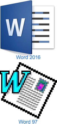 Word 2016 et 97