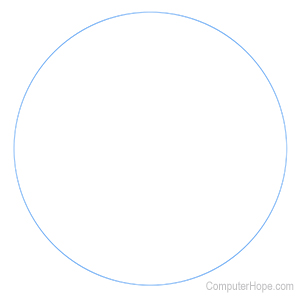 trait circulaire bleu