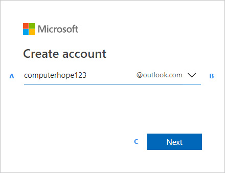Create an account on Outlook.com.