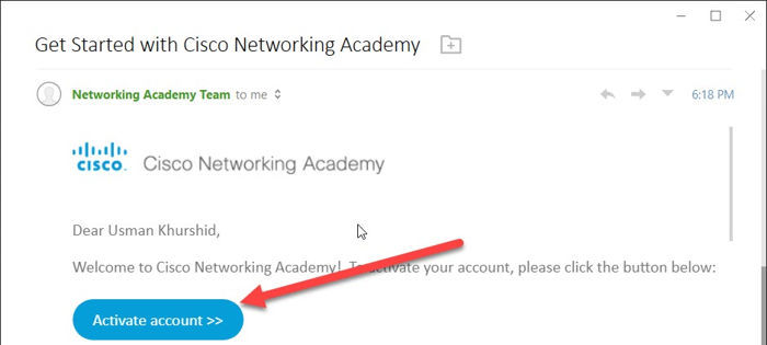 Activer le compte Cisco OneID