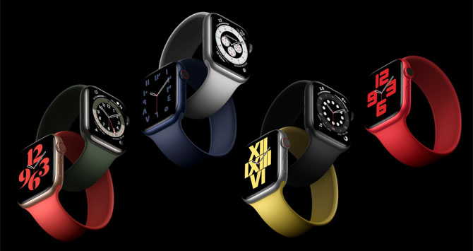 Apple Watch 6 couleurs