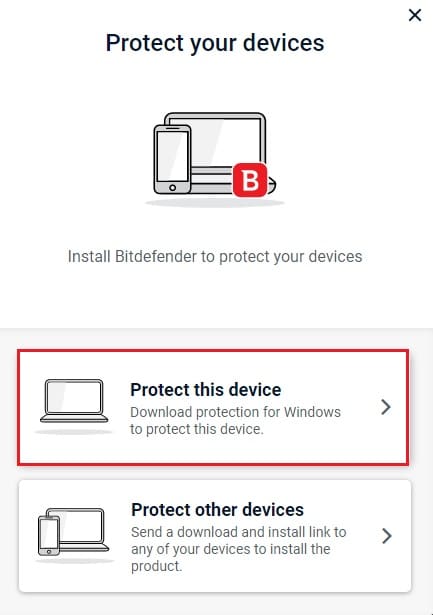 Comment télécharger, installer et utiliser Bitdefender 2021 sous Windows 9 protéger ce dispositif