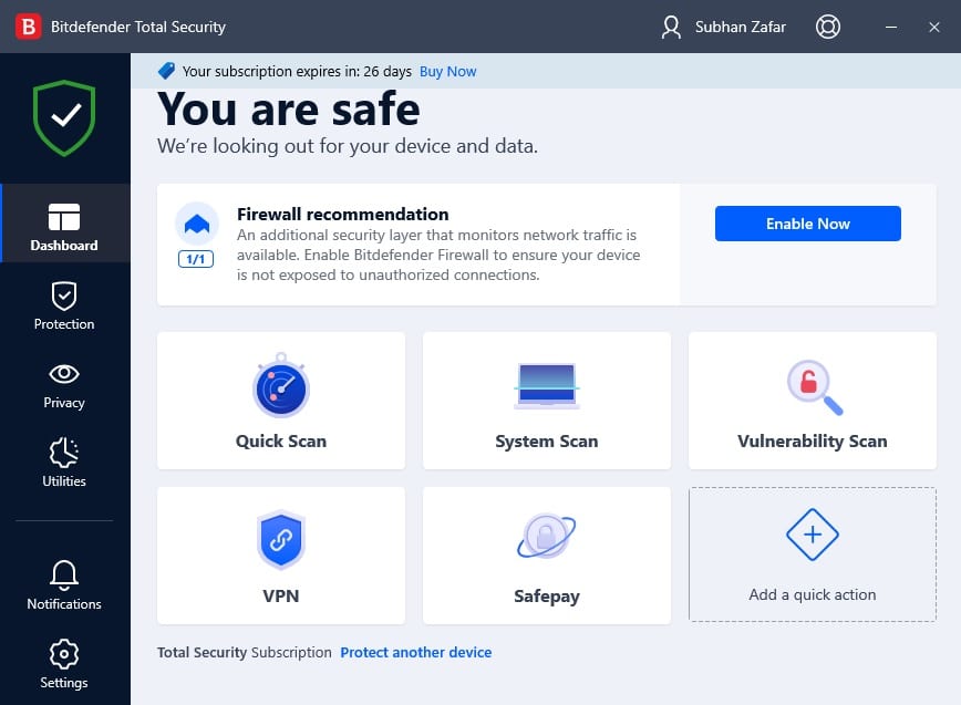 Comment télécharger, installer et utiliser Bitdefender 2021 sous Windows 5 sécurité totale DB