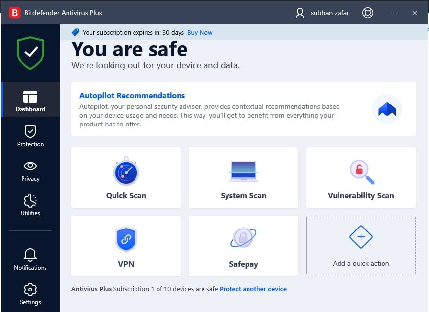 Comment télécharger, installer et utiliser Bitdefender 2021 sur Windows 2 Antivirus plus DB