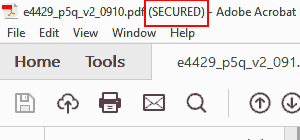 PDF sécurisé