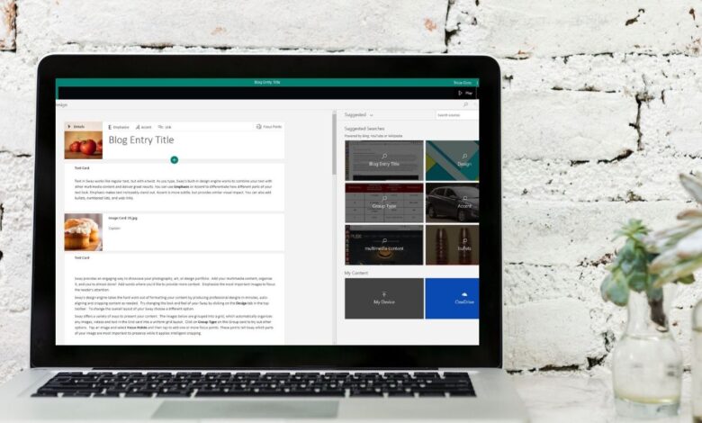 Comment créer une présentation Microsoft Sway