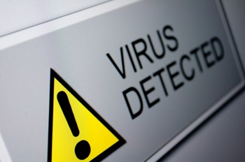 alerte à la détection de virus