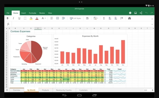 Microsoft Excel pour Android