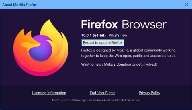 Installer et mettre à jour la nouvelle version de Firefox