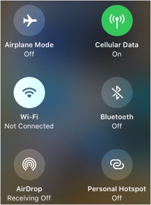 Options Wi-Fi sur iOS