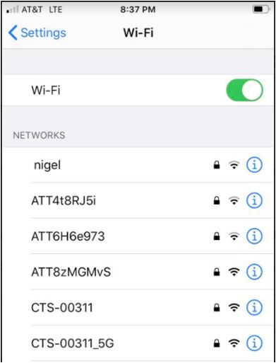 Se connecter au Wi-Fi sur un appareil iOS