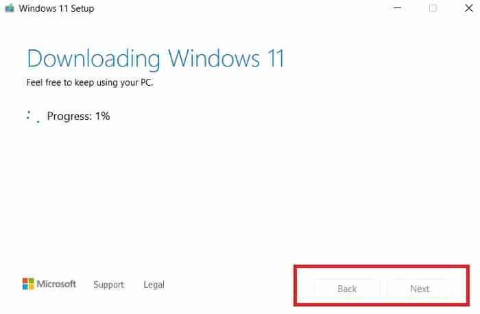 Windows11 Installer la création de support Téléchargement de Win11