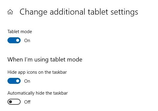 Mode tablette Windows Kiosque