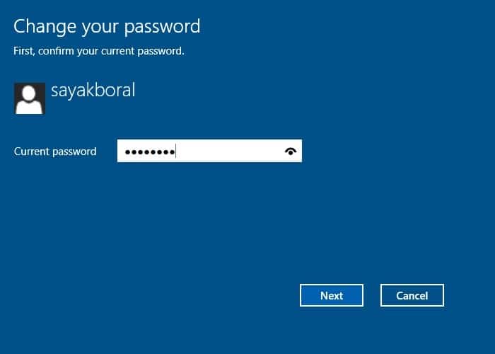 Automatic login Current password Win10