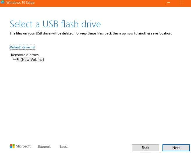 Windows10 Clean Install Flash Drive Refresh