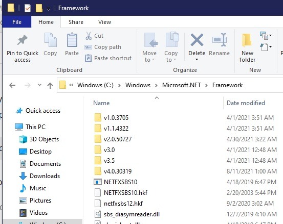 Comment installer Net Framework 20 30 35 dans l'explorateur de fichiers Windows 10