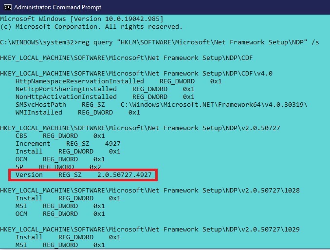 Comment installer Net Framework 20 30 35 dans la commande Windows 10