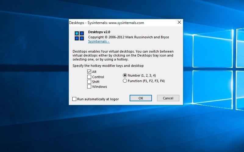 Thème Windows10 Windows7 Transformation Hotkeys Desktops