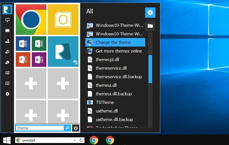 Thème Windows10 Thème de changement de transformation Windows7