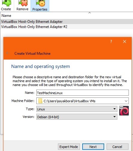 Créer une boîte virtuelle Windows Linux Ext4