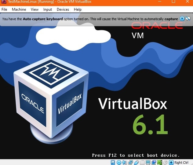 Windows Linux Ext4 Virtualbox en cours d'exécution