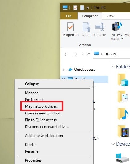 Comment mapper un lecteur Webdav dans Windows 10 Map Network