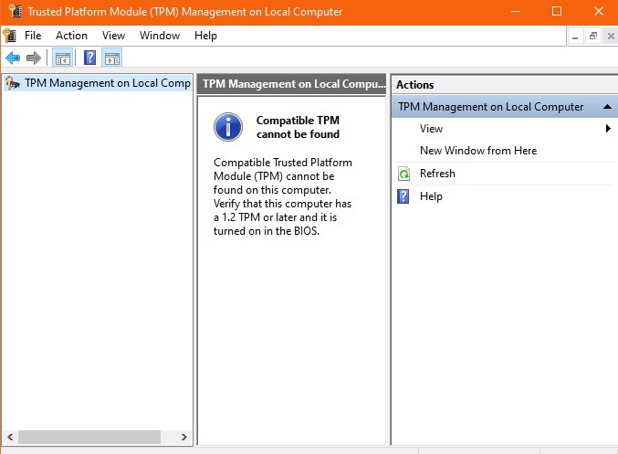 Compatibilité Windows11 Tpm introuvable