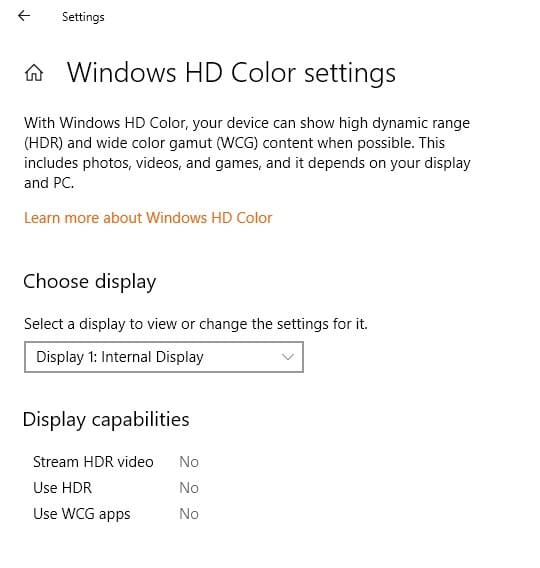 Compatibilité Windows11 Hdr