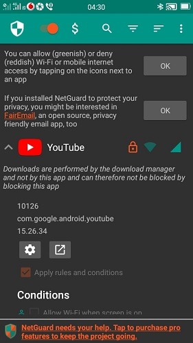 Applications Android Youtube Débloqué 1