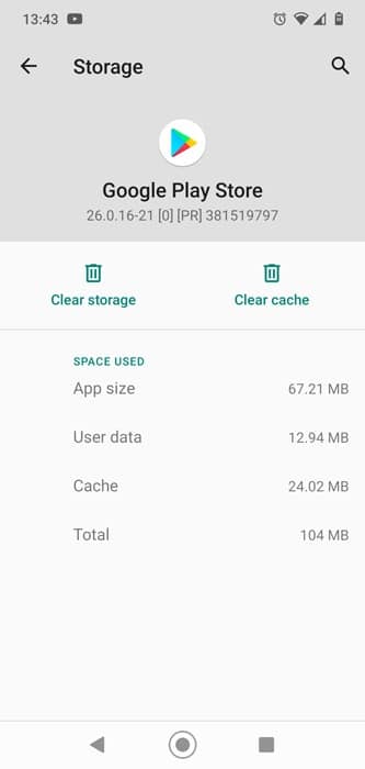 Réparer le cache vide de la batterie des services Google Play