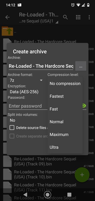 Pack Décompresser les fichiers Android 7z Zip Rar Zarchiver