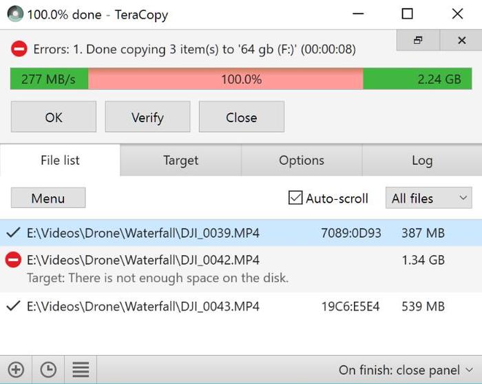 Façons de copier des fichiers plus rapidement Windows Teracopy